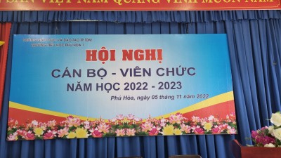 Hội nghị cán bộ viên chức năm học 2022-2023