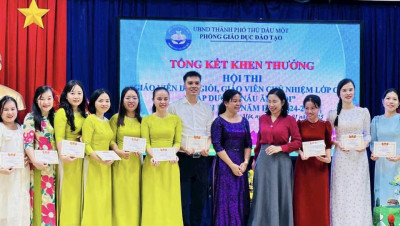 TRƯỜNG TIỂU HỌC PHÚ HOÀ 1 THAM GIA TỔNG KẾT HỘI THI “GIÁO VIÊN DẠY GIỎI CẤP THÀNH PHỐ” NĂM HỌC 2024 – 2025