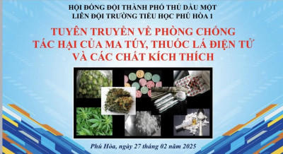 TUYÊN TRUYỀN PHÒNG CHỐNG TÁC HẠI CỦA MA TÚY, THUỐC LÁ ĐIỆN TỬ VÀ CÁC CHẤT KÍCH THÍCH KHÁC