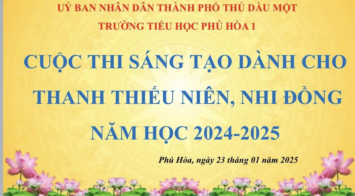 CUỘC THI SÁNG TẠO DÀNH CHO THANH THIẾU NIÊN, NHI ĐỒNG NĂM 2025